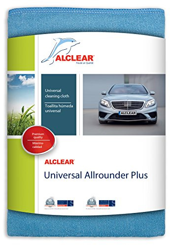 ALCLEAR 89915 Mikrofaser Universaltuch 40×40 cm Auto-Pflegetuch, weich | für innen und außen, saugstark, fusselfrei, kratzfrei, designed in Germany, zum Reinigen, Polieren, Staubwischen