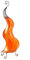 Simandra Orientalische Lampe Stehlampe marokkanische Hennalampe Lederlampe Tischleuchte Stehleuchte Orient Mogador Blumenrad 80 cm Color Orange