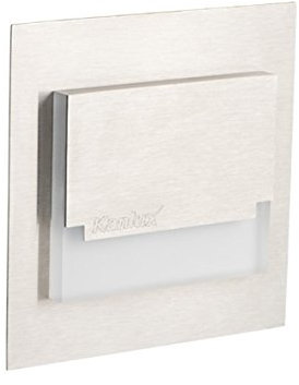 LED Wandeinbauleuchte für 60mm Schalter-Dose Stahl Einbauspot Dekoleuchte Treppenlicht Einbau Leuchte Stufenlicht Strahler (Sabik-M warmweiß)