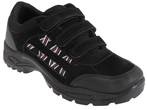 DEK ASCEND Triple touch fastening Trek & trail Shoe, Black, 7 UK