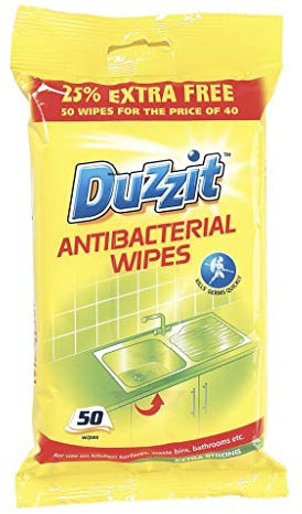 Duzzit Anti-Bacterial Wipes 50 Pack