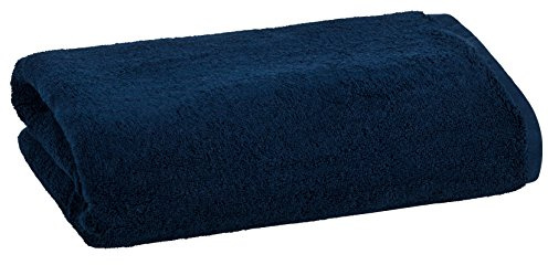 Floringo 2er Pack Duschtuch 70x140 Serie Luxury-Line 630g/m²-Nachtblau