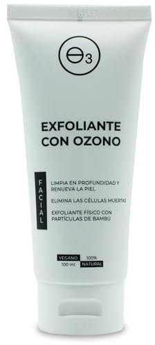 OZONO D'OR - Exfoliante Facial Mujer con Ozono 100% Natural BIO, Elimina los Puntos Negros, Poros Dilatados, Espinillas, Acne y Manchas | Peeling facial limpiador de Poros Limpieza Facial Mujer 100ml