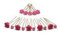 15tlg. Braut - Haarschmuck Set - Brauthaarschmuck | Set-3-G - Pink