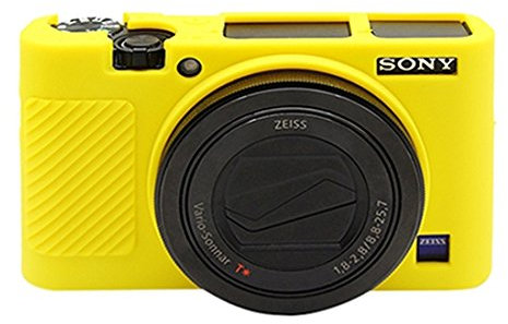 PULUZ Custodia protettiva in silicone morbido per Sony RX100 III/IV/V (giallo)