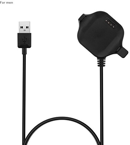 AWADUO Garmin Forerunner 25(Large) Replacement USB Charing Dock Cable, USB Charger Cable For Garmin Forerunner 25(Men's) Large GPS SmartWatch