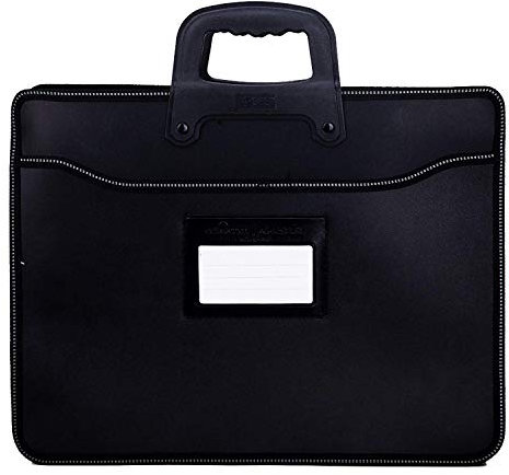 Cicilin Business Style Homme Sacoche Porte Documents Serviette Porte-documents à Main Rangement Dossiers Trieur A4 Sac Housse Pour Bureau Commercial Ordinateur Portable Noir Avec porte-cartes