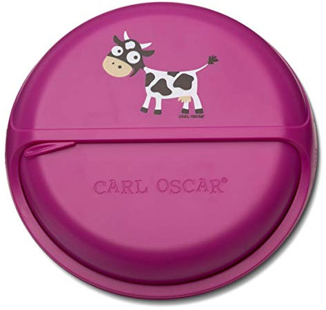 Carl Oscar - Brotdose für Reisen, Kunststoff, Bonbonrosa, 15 cm x 4 cm x 15 cm