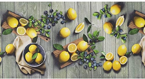 WohnDirect Küchenteppich waschbar 50 x 650 cm - für Innen bis 10m Länge - rutschfest + zuschneidbar - Küchenmatte, Fußmatte, Küchenläufer - leicht abwaschbar