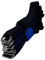 Lumonic 10x Klettbinder 600x38mm normal Schwarz Blau - Wiederverwendbare Kabelbinder aus Klettband - Zum Befestigen oder Kabelmanagement