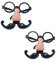 NUOBESTY 2 Stücke Halloween Brille mit Nase Bart Disguise Lustige Spaßbrille Partybrille Erwachsene Kinder Karneval Party Kostüm Cosplay Verkleidung Requisiten