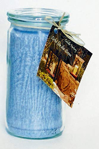 Candle Factory Mini-Jumbo Kerze ohne Duft Glas in tollen Farben Ohne Duft Mini-Jumbo hellblau