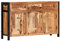 Festnight Sideboard mit 3 Fächern und 3 Schubladen Highboard Kommode Standschrank Sideboard Anrichte Beistellschrank 120 x 35 x 75 cm Massivholz Akazie