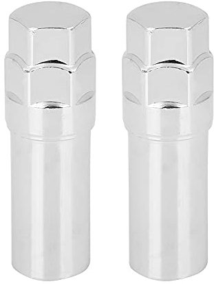 X AUTOHAUX 2 Pcs Chrome 7 Spline Wheel Lug Nut Drive Tuner Key Tool Lock 16mm
