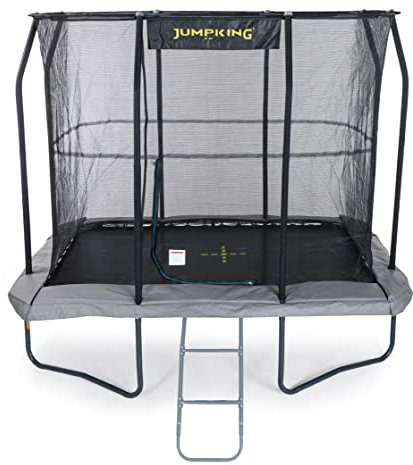 Jumpking 6ft x 9ft Rechteckige Pro Trampolin mit Sicherheit Gehäuse Netz & Leiter ❘ Outdoor Garten Trampolin für Erwachsene & Kinder mit Netz & Hard Wearing Surround Pad