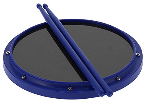 Drum Pad, stoßdämpfende Matte Drumsticks Carbon Fiber Dumb Drum Pad für Familie für den Außenbereich(Blau)