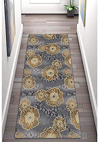 LHYZF Tapis de Tapis Moderne Runner Runner Tapis-Runner Tapis pour Cuisine Cuisine Porte Avant Intérieure Nature Très Longue Long Stair Tapis Courts Design,1m,2m,3m,4m,5m,6m (Size : 70x400cm)