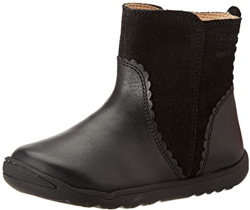 Geox B Macchia Girl A, Primi Passi Bimba 0-24, Nero (Black), 18 EU