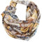 J26 Paisley Blume Rose Seide Sommer Frühling Loop Verlauf Regenbogen Rainbow Silk Uni Rundschal Schlauchschal Stola Schal leicht (Paisley Gelb)
