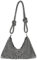 UBORSE Damen Abendtasche Clutch Umhängetasche Klein Pailletten Handtasche Schultertasche Kette Tasche für Hochzeit Party Disko - Schwarz