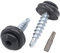SKIR'CO 40 Stück Metall Dachschrauben 4,8x28mm, selbstbohrende Schrauben lackiert mit EPDM Unterlegscheiben Torx Blechschrauben (Anthrazitgrau RAL 7016)