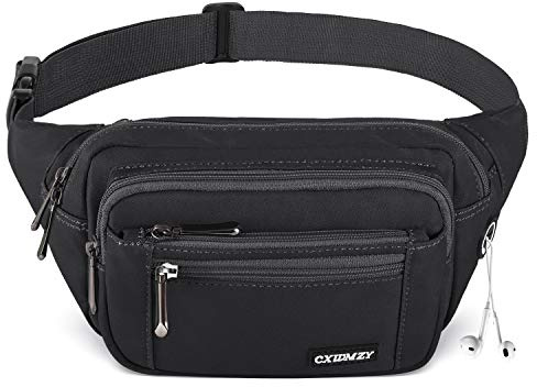 CXWMZY Bauchtasche für Damen und Herren, Hüfttasche mit mehreren Taschen, großes Fassungsvermögen, wasserdicht, lässig, Bauchtasche für Disney-Reisen, Freizeit, Radfahren, Laufen, Wandern, Camouflage