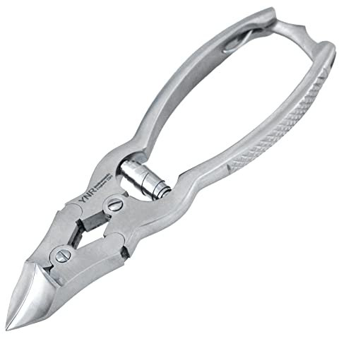 YNR Instruments Pince à ongles forgée en porte-à-faux 15,2 cm pour couper les ongles épais des orteils – Qualité hôpitale – 15 cm – Ressort barillet