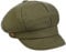 Mayser Antje Light Leinen Ballonmütze Newsboy Cap Leinencap Damencap Sommercap Damen - Made in The EU mit Schirm, Futter Sommer Frühling-Sommer - One Size grün