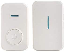Wireless Doorbell Wireless Doorbell kit, Plug-in Receiver Push Button with 492feet Operating Range 3 Volume Levels 32 Chimes Home/Office/Classroom Use Door Bell