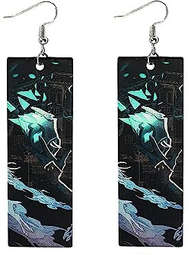 NEZIH 1 Stück Ohrringe für Genshin Impact Xiao Cosplay – Acrylschmuck für Anime-Fans, Anime-Fan-Geschenk