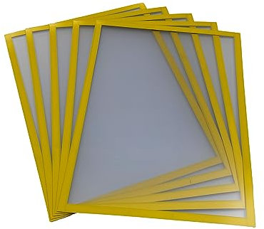 Shadow Foam Magnetischer Dokumentenhalter Rahmen | 5 Stück | Dokumentenrahmen für interne Beschilderung | Magnetrahmen A5, A4, A3 Größen (Gelb, A3)