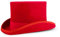 HIQIU Zylinder Hut Herren Theater Top Hut Damen Wollfilzhut Erwachsene Zylinder Hut Hoch Wollfilz Partyhut Kostüm Karneval Fasching (XL (60-61cm), Rot)