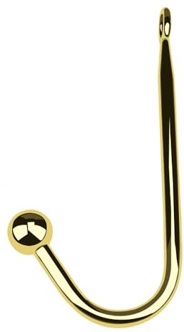 Guspiun Metall analhaken Masturbator Butt Plug lang analhaken Edelstahl Anal Hook mit kugelförmig für den Analplug Massager für Liebhaber Bondage SM Spiele Sexspielzeug für Frauen und Männer (20MM)