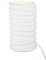 GILDE Deko kleine Tischlampe - Lampe aus Porzellan - mit Wellen Design - Dekoration Wohnzimmer Fensterbank - weiß Höhe 20,5 cm