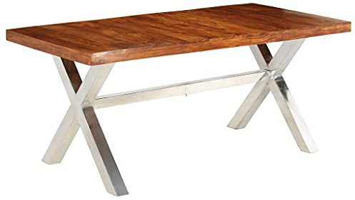 YITHOPI Küchentisch Esstisch stühle Bartisch Esstisch Massivholz mit Palisander-Finish 180 x 90 x 76 cm