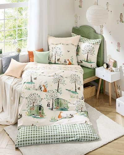 Kaeppel Bettwäsche mit zeitlos modischen Motiven, Qualitätsware zum günstigen Preis aus Deutschland, 100% Baumwolle, Verschiedene Modelle und Qualitäten (Picknick, Renforce)