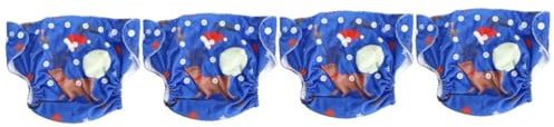 Abaodam 4 Pz Pantaloni Pannolini Pantaloni Da Bagno Per Bambini Pannolini Da Piscina Per Bambini Pannolino Neonato Slip Per Adulti Infantile Cartone Animato Mutandine Tessuto Elasticizzato