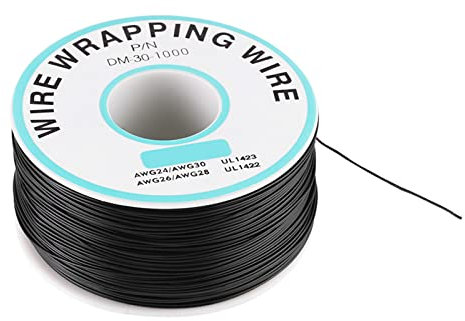 Drahtwicklung, Einzeldrahtkernlitze, Schwarz, 250 m, 30 AWG, Kabel 0,25 mm, elektrische Drahtwicklung, 250 Meter