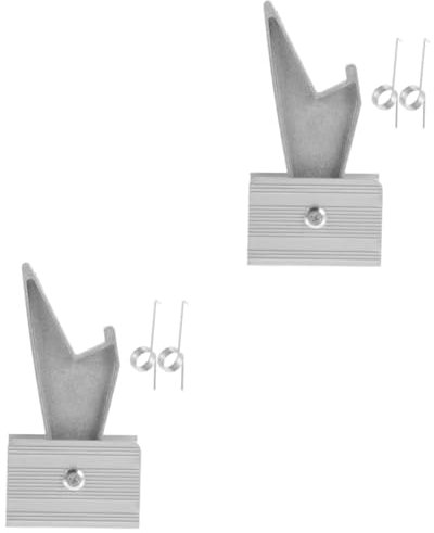Hoement 2sets Folding Ladder Part Extension Ladder Stabilizer Aluminum Rung Lock Rhino Clamps Accessories 3pcs*2