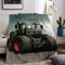 Traktor Decke, Traktor Kuscheldecke für Kinder,Farm Theme Flanelldecke,Kinderdecke 3D Drucken Fleece Decke,Sofadecke Weich Warm Flauschig Wohndecke für Mädchen Jungen (Tractor 02, 150 x 200 cm)