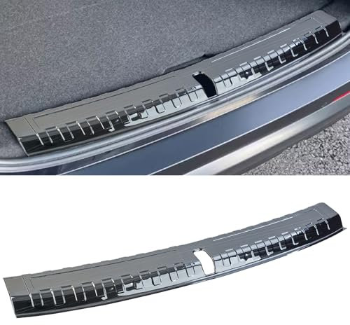 Edelstahl Ladekantenschutz Schwarz Stoßstange Innen passt für BMW X1 U11