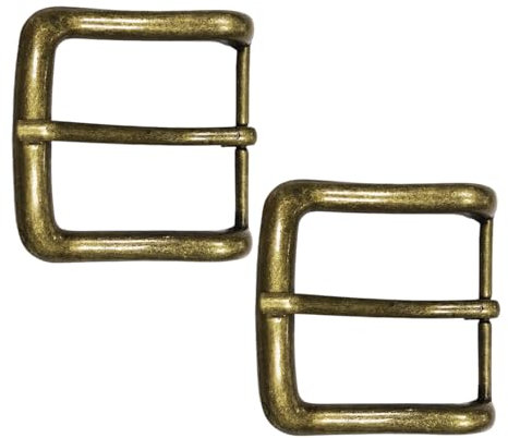 HDGSAFD 2 Stück Gürtelschnallen Aus Metall, Quadratische Gürtelschnallen, Gürtelzubehör, Gürtelschnallen-Ersatz, Gürtelbefestigungsschnallen