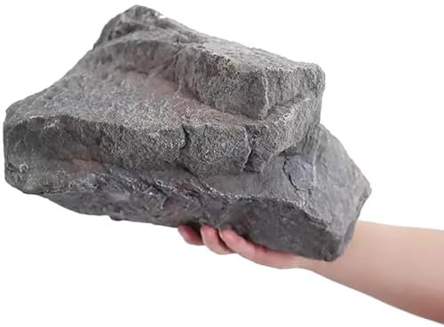 TUPOSTAR KüNstliche Findlinge, Kunststeinabdeckung FüR Den AußEnbereich, Kunststeine, Brunnenabdeckungen Aus Steinen, FüR Den Garten, Erdungskabelabdeckungen,Dekorschaum,A,33x23cm