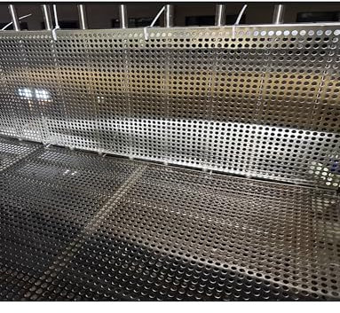 Láminas perforadas, placa perforada de acero inoxidable, lámina perforada metálica for cercas de balcones, placa de respaldo antirrobo for ventanas(1mm 100x53cm)