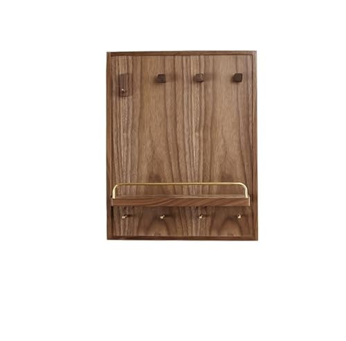 SQOYEI Retro Sicherungskasten Abdeckung Holz, Mit Ablageregal Stromkasten Verkleidung Eingang, Flur Stromzähler Box Dekoration(Vertical 40 * 50cm)