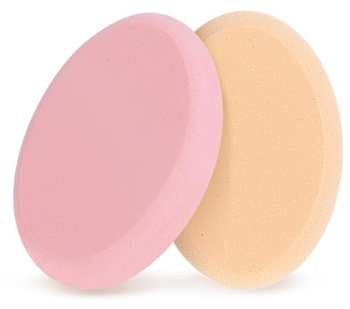 Yexueer 2 Stück ovale Puff, Make-up Ei Luftkissen Puff Beauty Egg Foundation Schwamm Oval Make-up Schwamm, nass und trocken