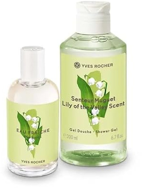 Yves Rocher LA COLLECTION Set – Eau Fraîche Maiglöckchen 100ml + Duschgel – Frischer Frühlingsduft – Zarter Maiglöckchen Duft – Damen Duft & Duschpflege