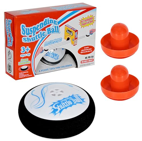 Air Hockey Hover Puck, Schwebendes Hockey Set Mit 2 Roten Air Hockeys Schiebern, Airs Hockeys Brettspiel Spielzeug, Geschenk Für Kinder Und Erwachsene