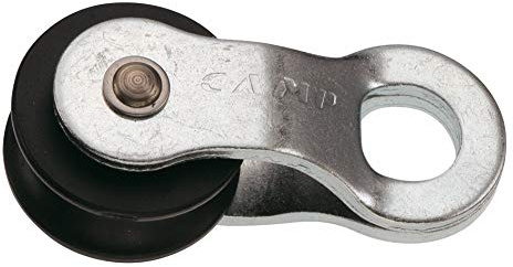 CAMP Andry Pulley Grau - Praktische Stahl Seilrolle, Größe One Size - Farbe Silver