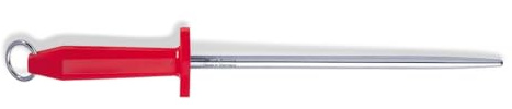 Fleischerstahl 25 cm Poliert rund - Dick